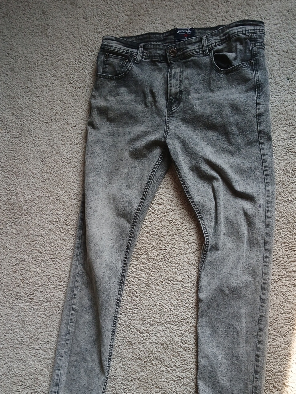 Guess Men's Gray Skinny Jeans